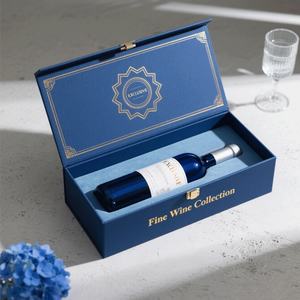 Boîtes de champagne et de vin de raisin en carton avec emballage cadeau en papier estampé or personnalisé pour la promotion de la marque d'entreprise - Product Image 3