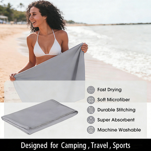 <span class=keywords><strong>Serviette</strong></span> <span class=keywords><strong>de</strong></span> <span class=keywords><strong>plage</strong></span> en microfibre suédée <span class=keywords><strong>grande</strong></span> taille, séchage rapide, sans <span class=keywords><strong>sable</strong></span>, personnalisable avec logo, design gratuit, vente en gros - Product Image 2