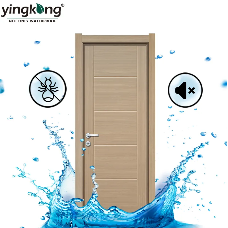 Yinggang – porte intérieure moderne imperméable et personnalisée pour hôtel, panneau de porte de chambre à coucher