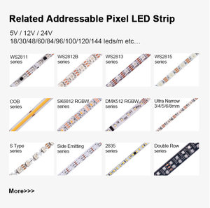 Tira de Luces <span class=keywords><strong>LED</strong></span> RGBCWIC, 60 <span class=keywords><strong>LED</strong></span>/m, DC24V, 3 Pines, Regulable, Programable, Color de Ensueño Cinco en Uno, para Decoración de KTV, Bares, Hoteles, Salones y Cafeterías - Product Image 5