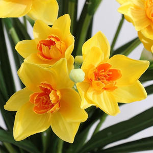 1 fleur artificielle de narcisse, fausse fleur de printemps en soie pour arrangement floral intérieur/extérieur, décoration de maison et de mariage - Product Image 5