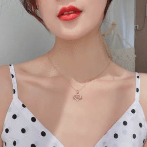 <span class=keywords><strong>Collana</strong></span> con collare a <span class=keywords><strong>cuore</strong></span> in cristallo con strass <span class=keywords><strong>infinito</strong></span> a buon mercato classico personalizzato di fornitura di fabbrica - Product Image 3