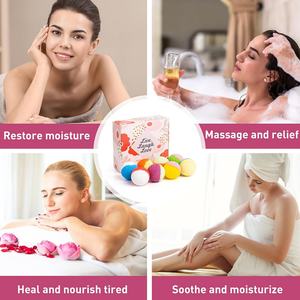 Juego de Regalo de 48 Bombas de Baño Naturales y Orgánicas con Logotipo Personalizado de Fábrica OEM, para Spa en Casa, Relajación y Alivio del Estrés - Product Image 6