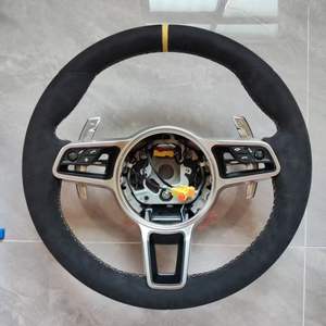 Volante Deportivo Personalizado de Alcántara para GT3911 991/992 987, Cayenne 958, Boxster 718, Cayman, <span class=keywords><strong>Macan</strong></span>, Panamera, Taycan para Porsche - Product Image 2