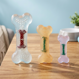 Juguetes para masticar mascotas de hueso de nailon súper duraderos para perros medianos Juguete para perros Premium de los mejores suministros para mascotas - Product Image 3