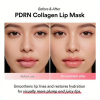 Hydraterende, verhelderende en anti-verouderings lippenbalsem met vitamine C & E, watermeloen smaak, voor donkere lippen.