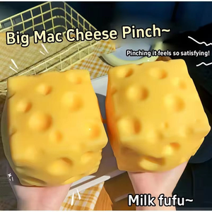 Juguete Sensorial Antiestrés de Queso Gigante al por Mayor, Juguete de Pan de Queso de Rebote Lento para Niños - Product Image 3