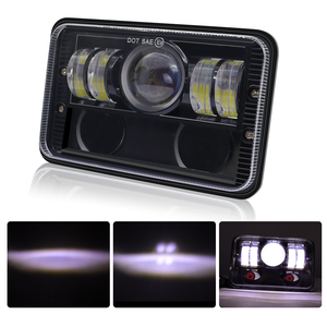 Nouvelles ampoules H4 60W 6000LM 6000K 5x7 à montage universel avec télécommande, phares de véhicule tout-terrain étanches à faisceau haut/bas avec effet Devil Eye - Product Image 3