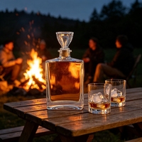 Bouteille vide de 150 ml en verre noir mat, forme animale unique, pour vodka, whisky, brandy, gin, rhum, tequila, liqueur, spiritueux, avec bouchon