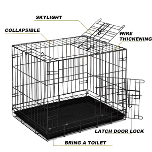 <span class=keywords><strong>Cage</strong></span> pour animaux de compagnie en fer, grande <span class=keywords><strong>cage</strong></span> pour chien d'extérieur, en fer massif, fermeture à bouton, plateau en plastique, emballage en palette, <span class=keywords><strong>cage</strong></span> pour chien empilable - Product Image 5