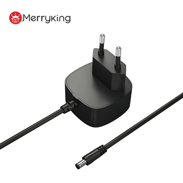High Quality OEM Factory EU Plug CE Wall Mouted 5v 2a Power Adapter 12V1A Power Supply Adapter with Round Cable