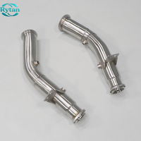 Tuyaux d'échappement droits Rytan Racing Flow pour système en acier inoxydable pour Benz AMG C43 E43 E400 W205 M276 2016-2021