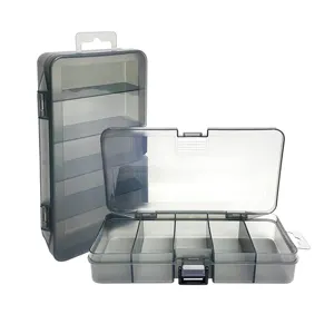 Personalización al por mayor caja de almacenamiento para el hogar organizador de piezas de herramientas caja de hardware con compartimento de plástico con divisores
