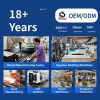 Fabricación de Carcasas de Plástico Moldeadas por Inyección de Precisión en ABS, Nylon y PP, para Dispositivos Electrónicos Inteligentes