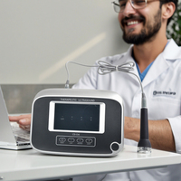 Appareil d'échographie portable, physiothérapie, machine de massage chauffante à pénétration profonde réglable pour usage clinique et domestique