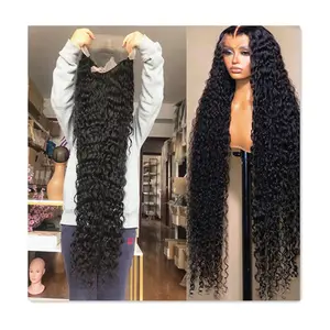 Lishahair bán chạy nhất 40inch sóng nước Tóc Giả trinh nữ Remy và chưa qua chế biến nguyên liệu tóc con người tóc giả dài