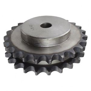 Pignons de chaîne à rouleaux à dents trempées haute fréquence, usinés en acier C45, norme ANSI, alésage 10 mm, diamètre extérieur 50 mm, 20 dents, OEM Mighty - Product Image 1