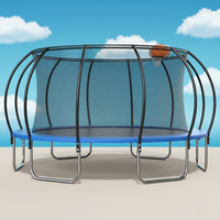 Trampolín Inflable Seguro de Polipropileno de 12 pies, Estilo Linterna, de Grado Comercial, Cama Elástica para Interiores/Exteriores, para Niños y Niñas