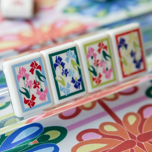 Ningbo <span class=keywords><strong>Leti</strong></span> the Mahjong House 160 Pcs Luxury American Mahjong Tiles Custom Acrylic Tortoise & Cream Mod Mahjong Tiles - Product Image 5