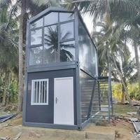 SKYLINE Conteneur Démontable Personnalisé de 20 pieds, Respirant, avec Panneaux Sandwich pour Atelier, Bureau, Bâtiment, Cuisine Préfabriquée