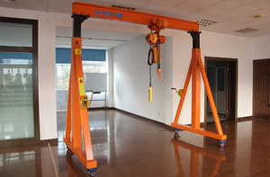 250kg 500kg 1 <span class=keywords><strong>Ton</strong></span> 2 <span class=keywords><strong>Ton</strong></span> 3 <span class=keywords><strong>Ton</strong></span> <span class=keywords><strong>5</strong></span> <span class=keywords><strong>Ton</strong></span> kecil ringan portabel Mobile Trackless bingkai Gantry Crane dengan <span class=keywords><strong>Hoist</strong></span> - Product Image 3