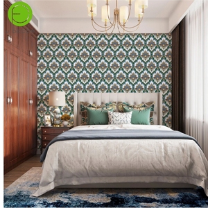 Papel Tapiz Autoadhesivo Removible de PVC UDK de 45cm*1000cm con Diseño Floral para Decoración de Paredes de Dormitorios y Salas de Estar - Product Image 2