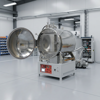 Horno de Vacío de Alta Resistencia a la Temperatura 1400C, Marca Programtherm, Horno de Tratamiento Térmico, Construcción de Acero Inoxidable, Control Remoto
