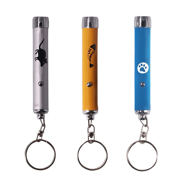 Wholesale Projection Flashlight Teasing Supplies Interactive Puzzle Plastic Keychain