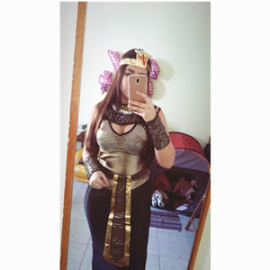 Conjunto de <span class=keywords><strong>disfraz</strong></span> de la Reina del Faraón egipcio auténtico, <span class=keywords><strong>disfraz</strong></span> de fiesta temática, disfraces de Cosplay de <span class=keywords><strong>Egipto</strong></span>, Cosplay de Anime, <span class=keywords><strong>Halloween</strong></span>, Rey Cleopatra - Product Image 4