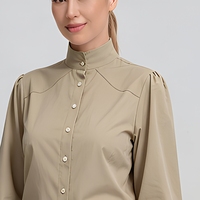 Vêtements d'équitation, chemise légère respirante avec poche poitrine, blouse de travail équestre, support OEM ODM, entraînement en écurie