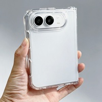 Funda Protectora Compatible con 18 Ultra, Plegable, Material PC + PCTPU, Lisa, Resistente a Arañazos, Transparente, Antigolpes