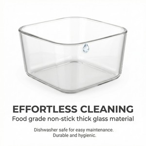 Nouvelle <span class=keywords><strong>friteuse</strong></span> à <span class=keywords><strong>air</strong></span> numérique électrique, 8 programmes, écran LCD, 6 litres, réfrigérateur 6L, verre, 1700W, double tension, CE LFGB - Product Image 4