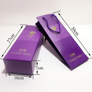 Ingrosso regalo di san valentino 24k <span class=keywords><strong>rosa</strong></span> dorata con scatola regalo 24k lamina d'oro <span class=keywords><strong>rosa</strong></span> - Product Image 6