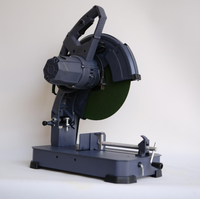 Sierra de corte de banco para procesamiento de metales, máquina de corte de aluminio de 14 pulgadas (355 mm), sierra de corte de metal y acero portátil con accesorios metálicos