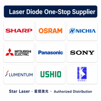 Diode laser rouge QSI QL63D4SX-ND 635nm 5mW TO18 5.6mm à faible courant monomode LD pour pointeur laser, niveau laser, télémètre
