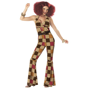 Disfraz Retro de Reina del Baile <span class=keywords><strong>Disco</strong></span> de los 70 para Hombre y Mujer, Uniforme para Juego de Rol de Halloween, Poliéster, Talla M/XL/Talla Personalizada - Product Image 2