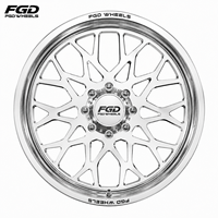 Jantes forgées FGD Custom 24x12 26x10 28x14 avec enjoliveurs flottants 8x170 8x180 8x6.5 6x5.5 pour camions Ford F250
