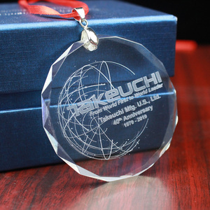 Vòng Hình Dạng Khắc Rõ Ràng Pha Lê Mặt Dây Chuyền Thủy Tinh Treo Trang Trí Cho Giáng Sinh Trang Trí Cây - Product Image 3