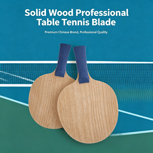 Raquette de tennis de table en bois 158x152mm, poignée droite, pagaie d'entraînement durable, fond en bois pur - Product Image 6