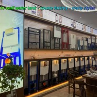 Citerne de toilette murale dissimulée moderne en PEHD à double chasse avec support en acier pour salle de bain, hôtel, WC commercial