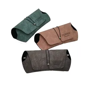 Luxury Leather Sunglasses Pouch Sun Glasses Bags Eyeglasses Box Spectacle Case For Eyewear Packaging With Custom Logo