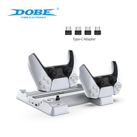 Station de charge de ventilateur de refroidissement à alimentation directe d'usine DOBE support vertical pour accessoires de console de jeu PS5 Slim
