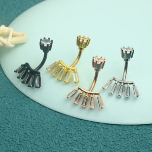 Gioielli per il corpo Ombligo 14G Crystal CZ anello per <span class=keywords><strong>ombelico</strong></span> fiore in acciaio inossidabile <span class=keywords><strong>serpente</strong></span> cuore anello per pancia <span class=keywords><strong>Piercing</strong></span> ciondola l'<span class=keywords><strong>ombelico</strong></span> - Product Image 3