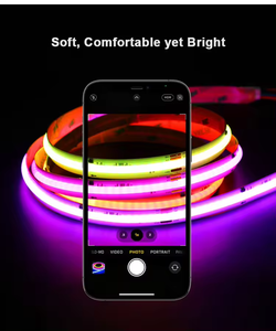 <span class=keywords><strong>ไฟ</strong></span> LED รุ่นใหม่ แสงนีออนสีสันส<span class=keywords><strong>ด</strong></span>ใส นุ่มนวลดุจฝัน 720LEDs/เมตร DC 12V 24V COB LED Strip สำหรับตกแต่งอาคาร - Product Image 4