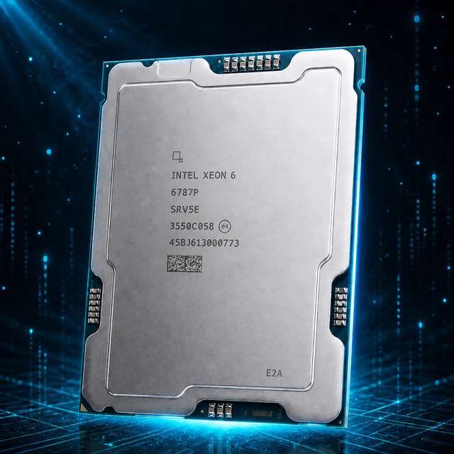 Intel Xeon 6 Efficient-core 6787P Server Processor 86C 172T 2.0GHz to 3.8GHz 336M Cache 350W LGA4710 Supporting DDR5 Memory