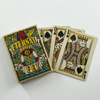 Usine professionnelle Impression personnalisée Bridge Poker Taille US Arabie Koweït Papier Carte à jouer en plastique Cartes de poker personnalisées