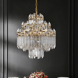 Lámpara colgante de lujo creativa de diseñador moderno Americano único lámpara de acrílico moderna lámpara colgante de lujo de cristal - Product Image 1