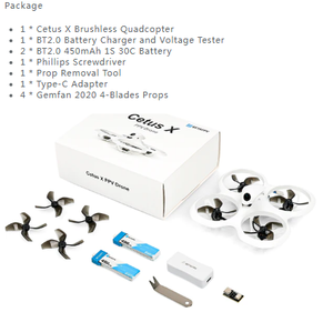BETAFPV <span class=keywords><strong>Cetus</strong></span> <span class=keywords><strong>Pro</strong></span>/X Cuadricóptero sin escobillas BNF Motors FPV Racing Drone Material de PVC Molde privado - Product Image 6