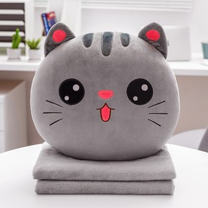 Almohada de Peluche de Gato de Dibujos Animados, Súper Suave, Adorable Muñeco de Gatito, Decoración del Hogar, Color Personalizado, Relleno de Algodón PP, Animal de Peluche Antiestrés - Product Image 1