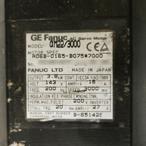 FANUC A06B-0165-B075 # Motor Servo AC Serie Alpha 7000, Unidad de Motor Servo Serie Alpha - Product Image 2